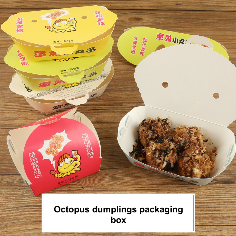 Street Food Snacks - 100 Stuks Wegwerp Cartoon Octopus Bal