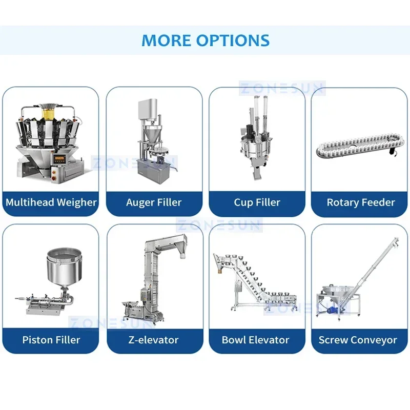 Food With Snacks - ZONESUN ZS-VPM16 Roterende vacuümafdichtingsmachine voor voedselzakken