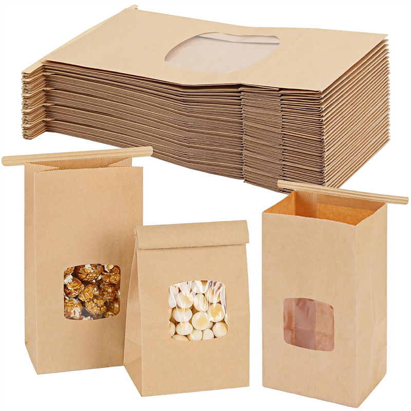 Food Like Snacks - 10 stuks bakkerijzakken, raamafdichting kraftpapier zakken