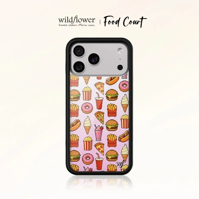 Food Snacks Quotes - Wildflower Luxe Food Court Pizza Hamburger