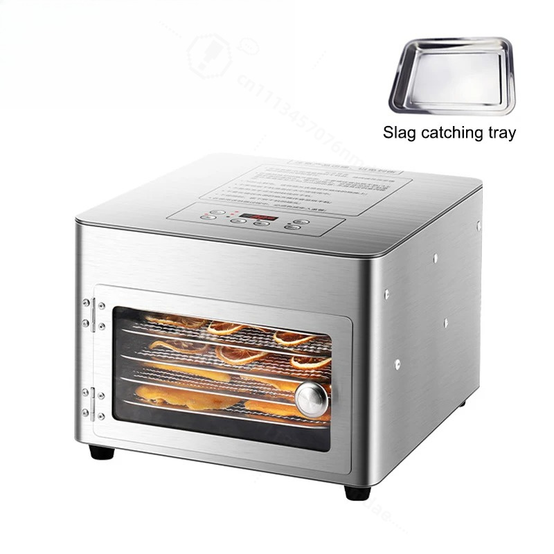 Food Dehydrator Snacks - Thermostatisch fruitdroogapparaat Roestvrij staal 5 lagen