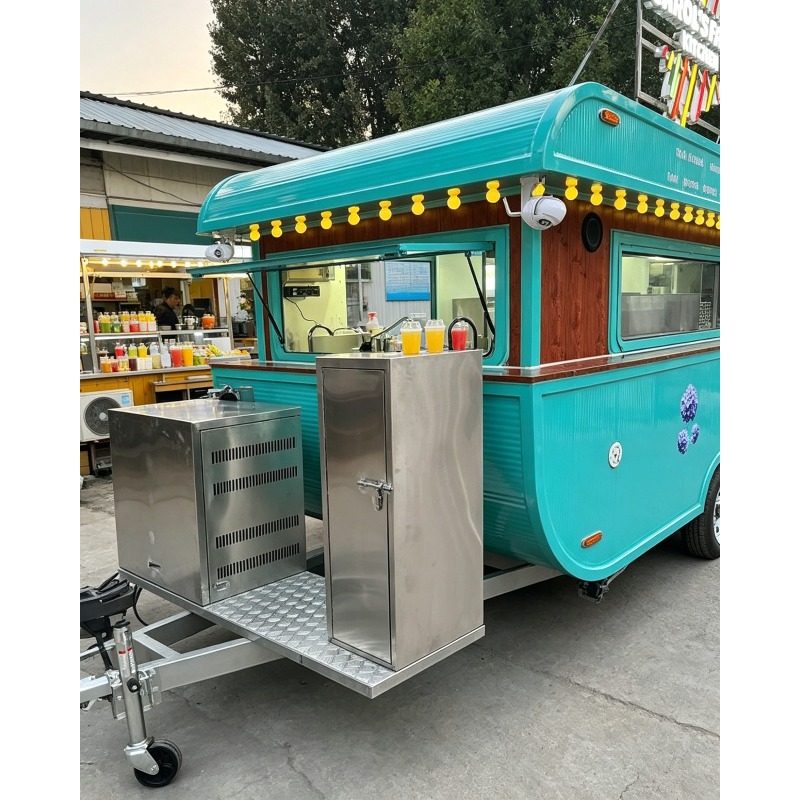 Street Food Snacks - Commerciële straatmarkt cateringkar mobiele voedsel- en