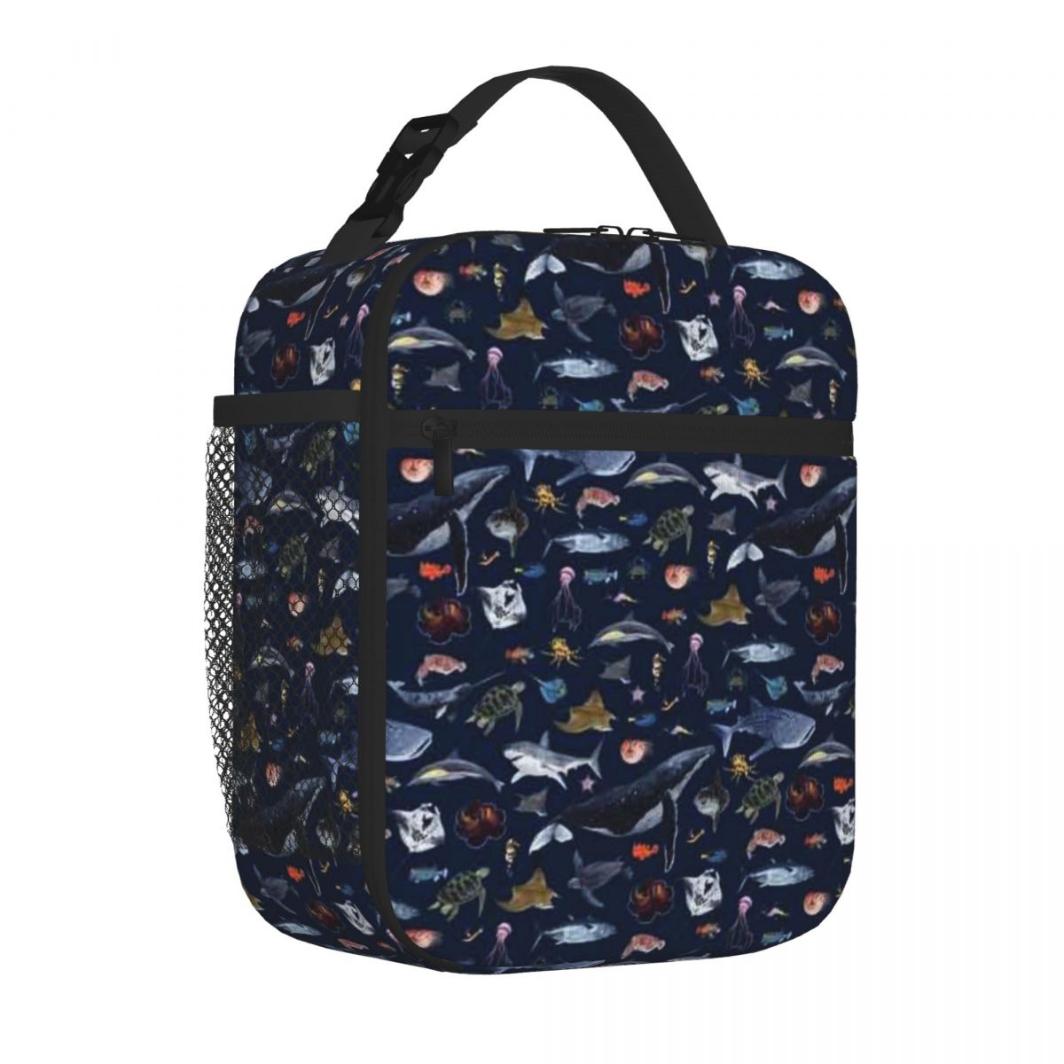 Food Snacks For Hiking - Bestverkochte SEA ANIMALS PATTERN (marineblauw) Oxford-stof