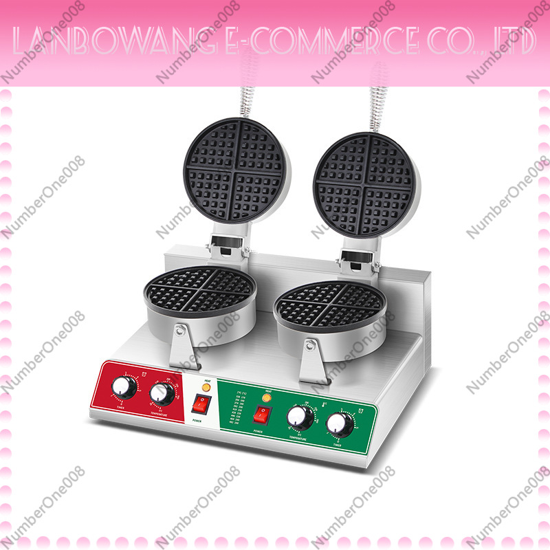 Street Food Snacks - Draaibare wafelbakplaat met antiaanbaklaag, wafelijzer, crêpemachine