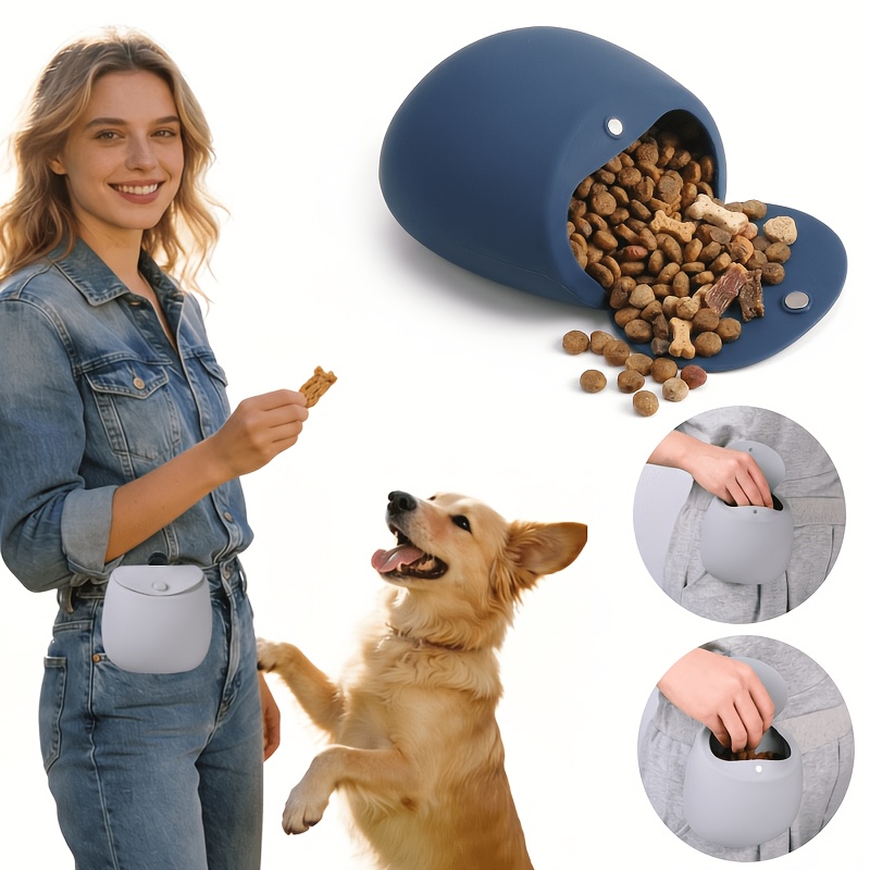 Food Snacks For Hiking - Siliconen hondentrainingstasje Magnetische sluiting Riem Puppy