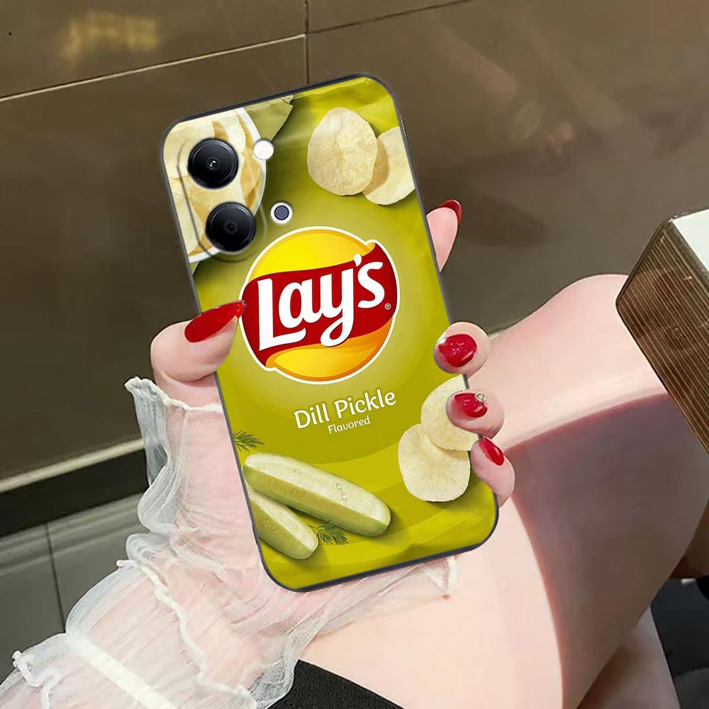 Food Snacks Quotes - Telefoonhoesje voor VIVO Y400 Y04 Y05