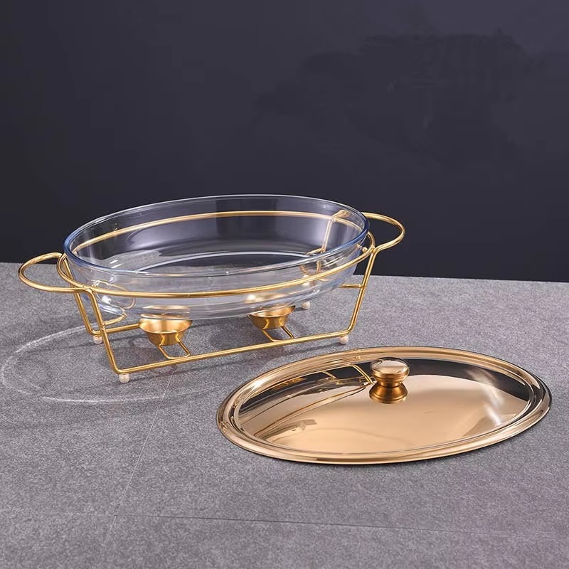 Food Warmer Display Gold Glass - Snacks Food Warmer recensie en prijs